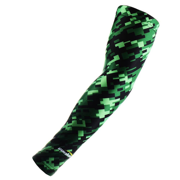 Belidome Basketball Leg Sleeves for Men with Green Camo Camouflage