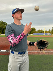 Ribbon Breast Cancer Awareness Arm Sleeve- Rose Pink