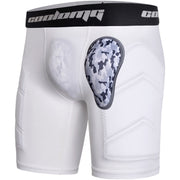 COOLOMG Adult Mens Baseball Padded Sliding Shorts with Soft Protective Cup for Football Lacrosse MD108