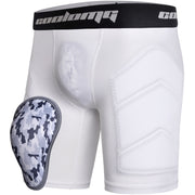 COOLOMG Youth Boys Baseball Sliding Shorts with Soft Athletic Cup Padded Compression Shorts for Football Lacrosse CF108