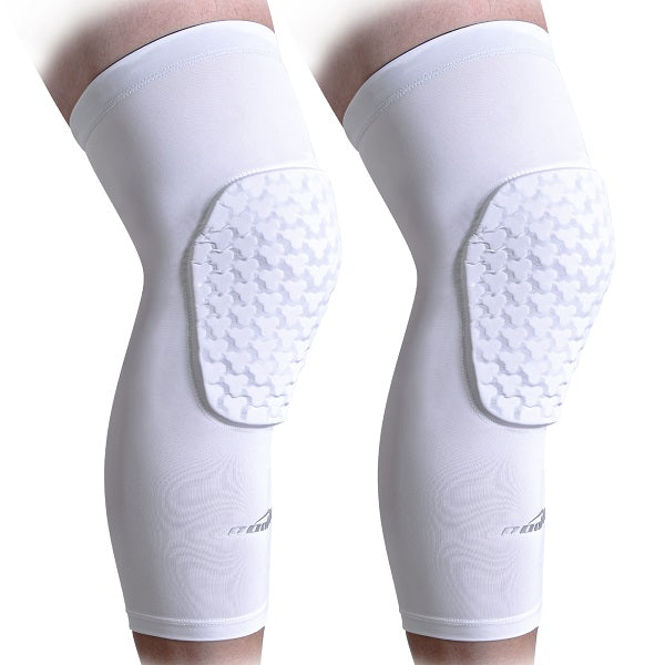 COOLOMG Anti-slip Compression Leg Knee Long Sleeve Without Pads