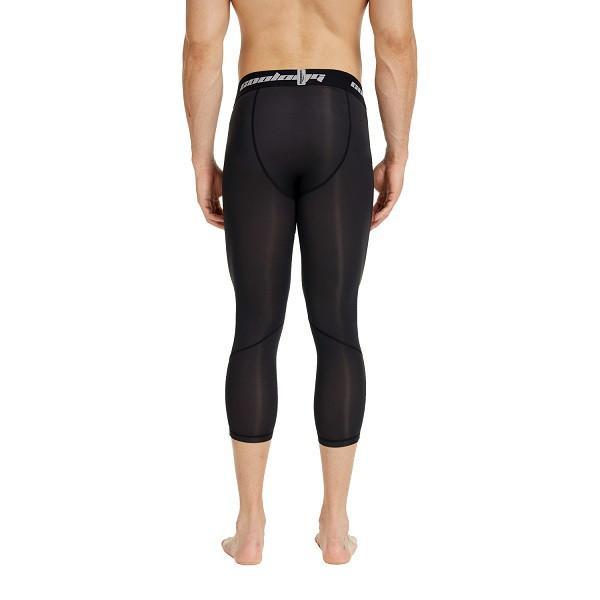  TSLA Men's 3/4 Compression Pants, Running Workout Tights, Cool  Dry Capri Athletic Leggings, Yoga Gym Base Layer, X-Vent Capris Black,  X-Small : Clothing, Shoes & Jewelry