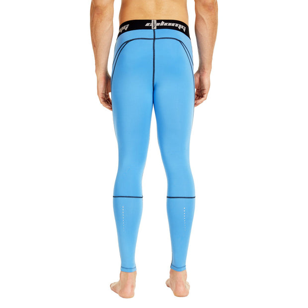 Compression Tights Pants Compression Pants GYM Running Tights Length Pants  Leggings For Men Youth Boy Light Blue – COOLOMG - Football Baseball  Basketball Gears
