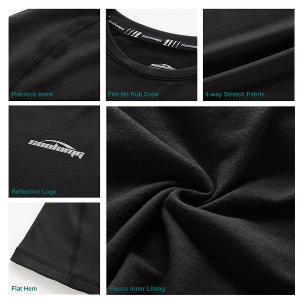Men's Baselayer Compression Shirt- Black SP516 – COOLOMG - Football  Baseball Basketball Gears