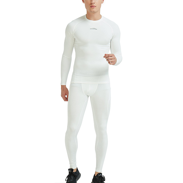 Men Seamless Compression Pouch Pants Long John Thermal Tights