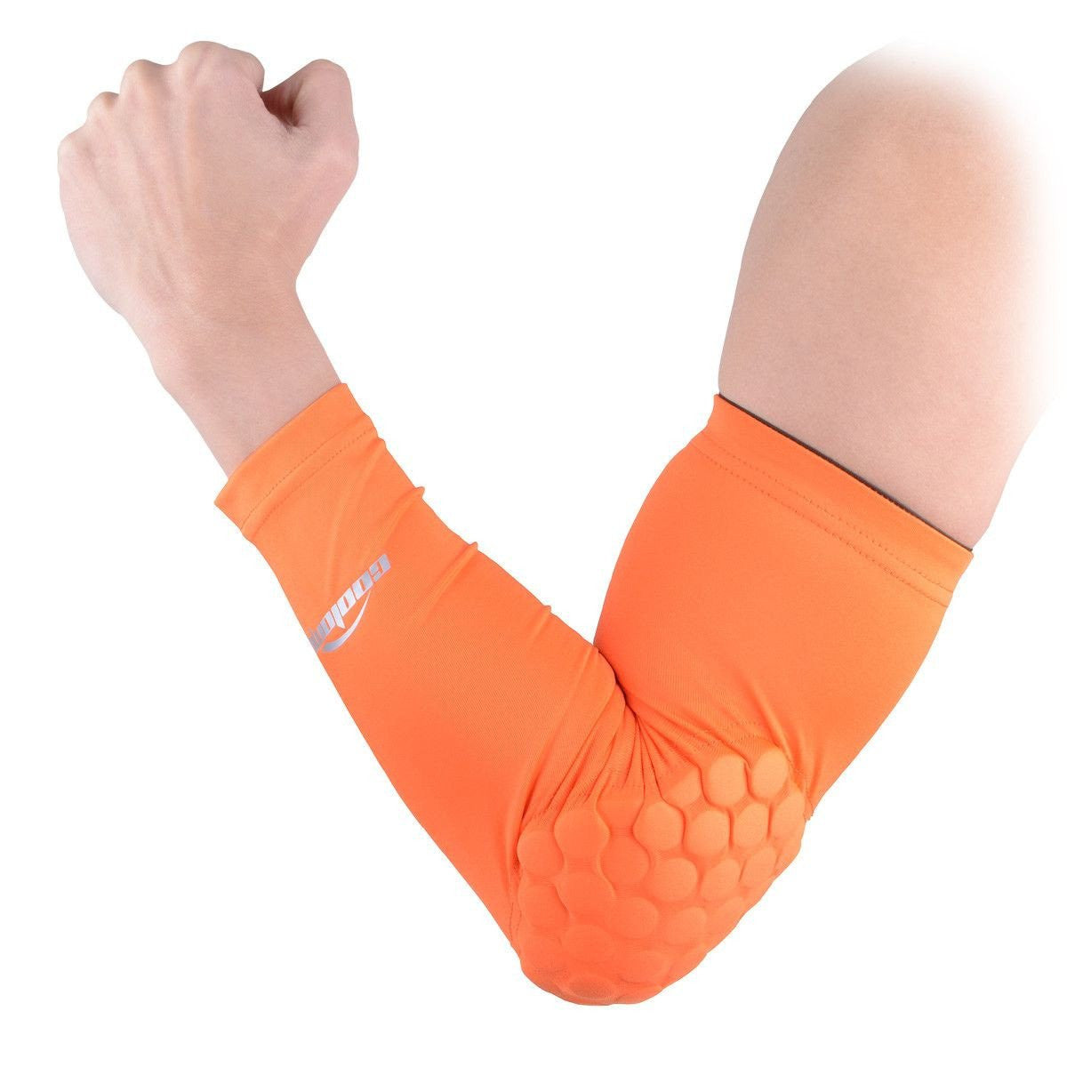  Orange Camo Arm Sleeve For Youth Sports Men Women  Compression - Bicep Elbow Forearm Sleeves For Football Basketball Baseball  Athletics - UV Spf Cooling Sun Protection For Arms - Tattoo Cover - Sleaves